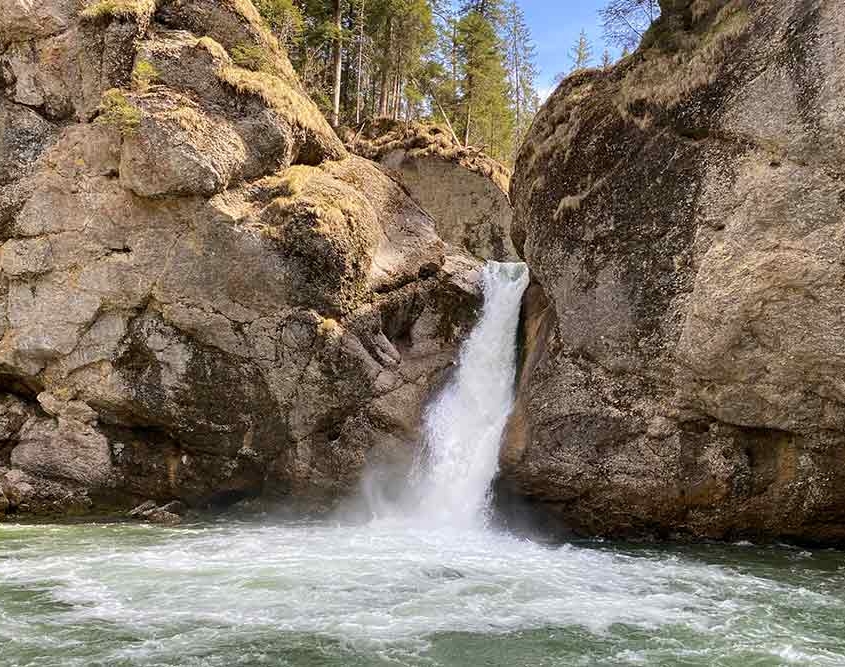 Buchenegger Wasserfälle bei Oberstaufen Steibis im Oberallgäu